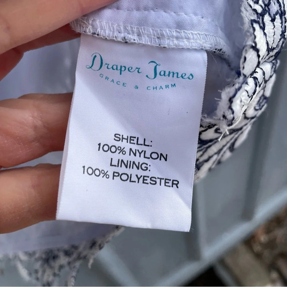 Draper James Magnolia White Floral Lace Top , size 14 - Picture 6 of 10